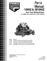 Ferris 1000 Serial 2899 & Above & IS1000Z Serial 2531 & Above