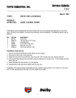 Ferris Service Bulletin F002 Drive hub loosening on the H2220 Series 3-Wheel Riders