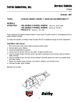 Ferris Service Bulletin F026 Kohler Smart Spark ignition incompatibility on the H22 Series 3-Wheel Riders & H32 Series 3-Wheel Riders & ProCut Z Series
