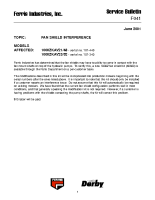 Ferris Service Bulletin F041 Fan shield interference on the 1000ZKAV21_48 model Serial No. 101 ? 440 and the 1000ZKAV23_52 model Serial No. 101 ? 340