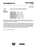 Ferris Service Bulletin F052 Loose or sloppy motion controls on the 1000Z Series, IS1000Z Series & IS3000Z Series