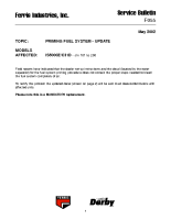 Ferris Service Bulletin F055 Priming fuel system update for the IS5000Z_C31D model
