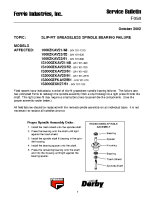 Ferris Service Bulletin F058 Slip-fit greaseless spindle bearing failure on the 1000Z Series, IS1000Z Series & IS3000Z Series mowers