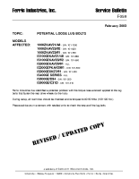 Ferris Service Bulletin F059 Potential loose lug bolts on 1000Z Series, IS1000Z Series, IS3000Z Series, IS4000Z Series & IS5000Z Series mowers