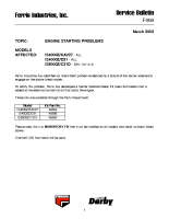 Ferris Service Bulletin F060 Engine starting problems on the IS4000Z_KAV27 model & IS4000Z_D31 model & IS5000Z_C31D model Series No. 101 ? 410