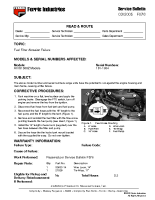 Ferris Service Bulletin F076 Fuel filter abrasion failure on all IS1500Z Series models Serial No. 101 – 1984