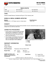 Ferris Service Bulletin F077 Possible contact between gearbox and engine oil pan causing a leak on the IS5000Z_C31D modelSerial No. 1220 ? 1480