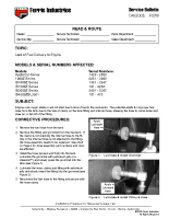 Ferris Service Bulletin F078 Lack of fuel delivery to the engine on the HydroCut Series, 1000Z Series, IS1000Z Series, IS1500Z Series, IS3000Z Series & IS4500Z