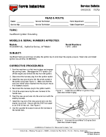 Ferris Service Bulletin F079 Insufficient ignition grounding on the HC36KAV13E model Serial No. 1579 ? 2058