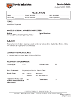 Ferris Service Bulletin F085 Hour Meter Repair Kit