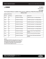 Ferris Service Bulletin F099 New Hardened Washer Available to Prevent Over-Tightening of Blade Mounting Bolt When Unit Is In Use