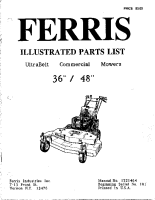 Ferris Ultra-Belt 36 & 48 Illustrated Parts Manual Serial 101