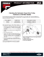 Ferris PI-64 IS5100Z Hydraulic pump drive pulley